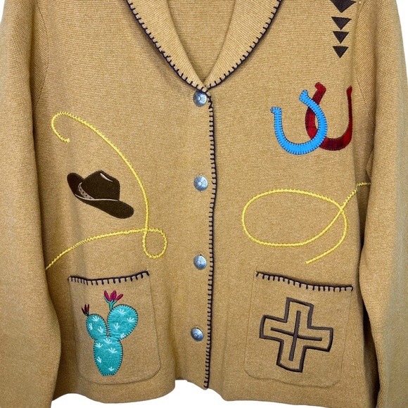 NEW Free People x Pendleton Souvenir Western Cardigan Large - Picture 6 of 10